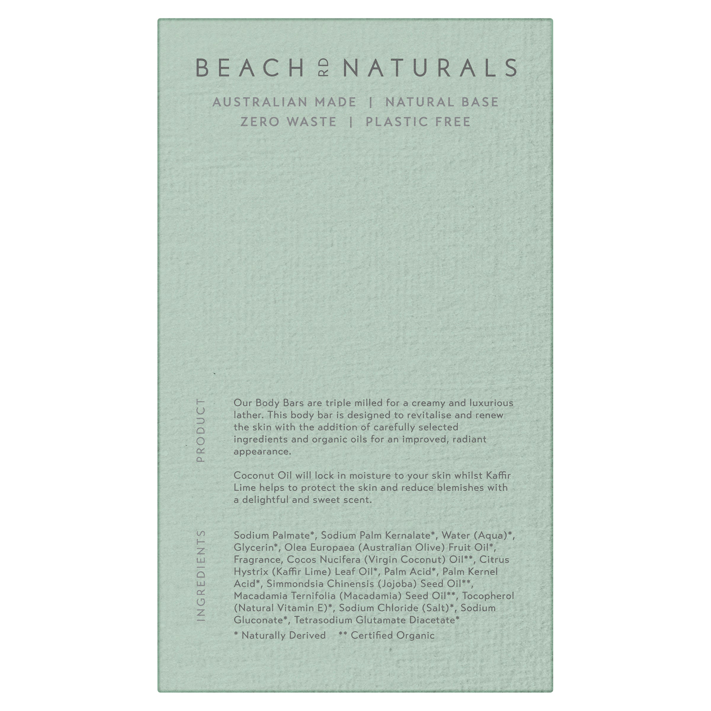 Organic Coconut Oil & Lime Body Bar - 150g